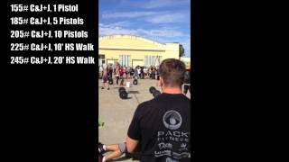 Lalanne Summer Throwdown - Workout 1 - Clean and Double Jerk Ladder - Crossfit San Jose