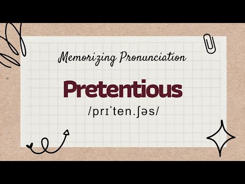 Video: Kokia kalbos dalis yra žodis „pretenzingas“?