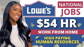 LOWE'S Work From Home  | Work From Home NO Degree Jobs | Remote Jobs
