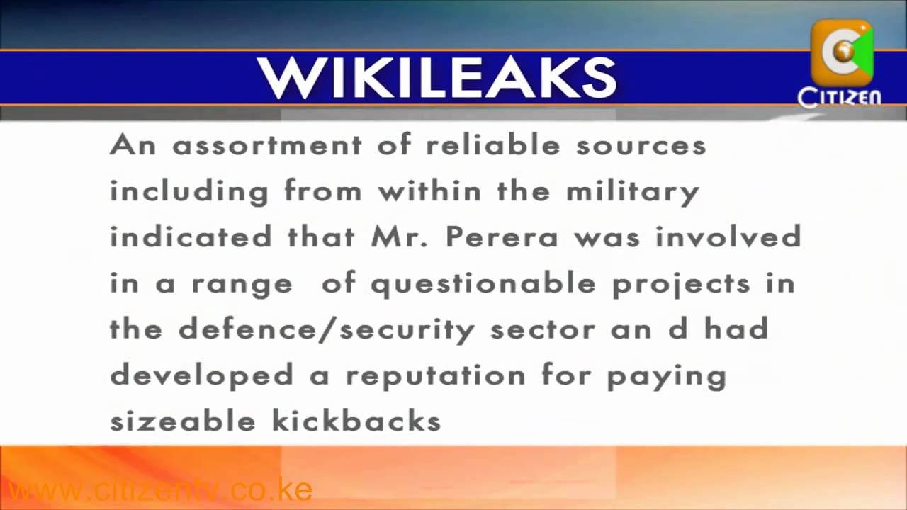 Wikileaks on 20B scandal