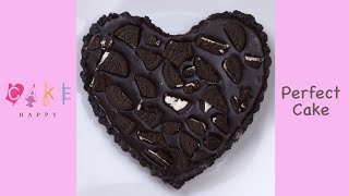 Heart Chocolate Cake Decorating Idea