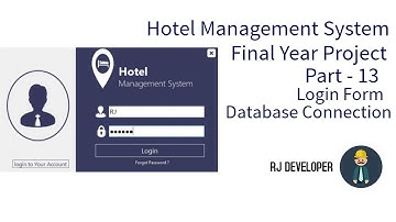 Hotel Management System | Final Year Project | Flat Design UI - Part 13