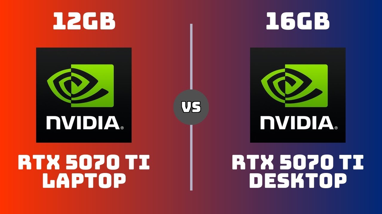 RTX 5070 Ti Laptop vs RTX 5070 Ti Desktop – Gaming & Productivity ...