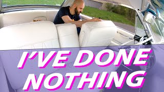 The Cadillac's interior is back together and gets a first clean