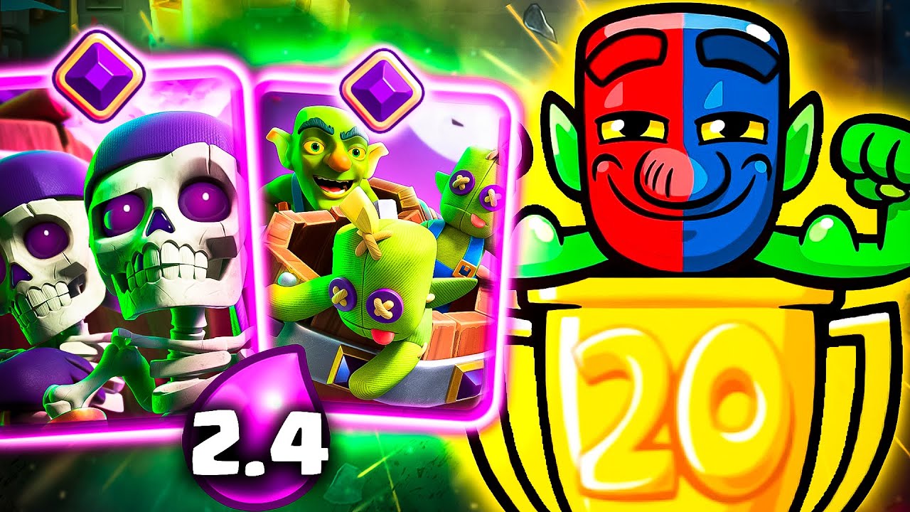 DESAFÍO 20 VICTORIAS con MAZO de *LOG BAIT EXTREMO!* CLASH ROYALE