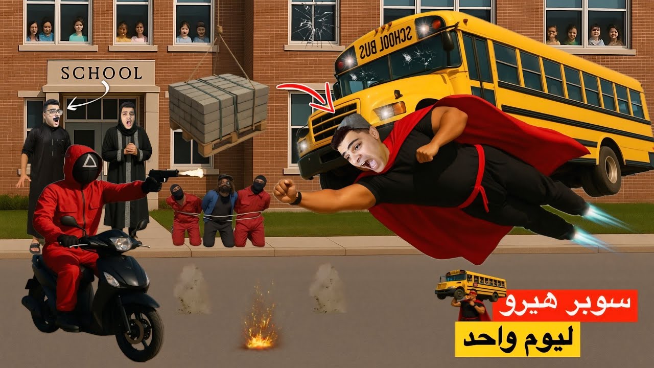 لما اخوك الصغير يتحول لسوبر هيرو💪🏼🦸ويمتلك قوه خارقه⚡️🚀لمدة يوم واحد فقط😱