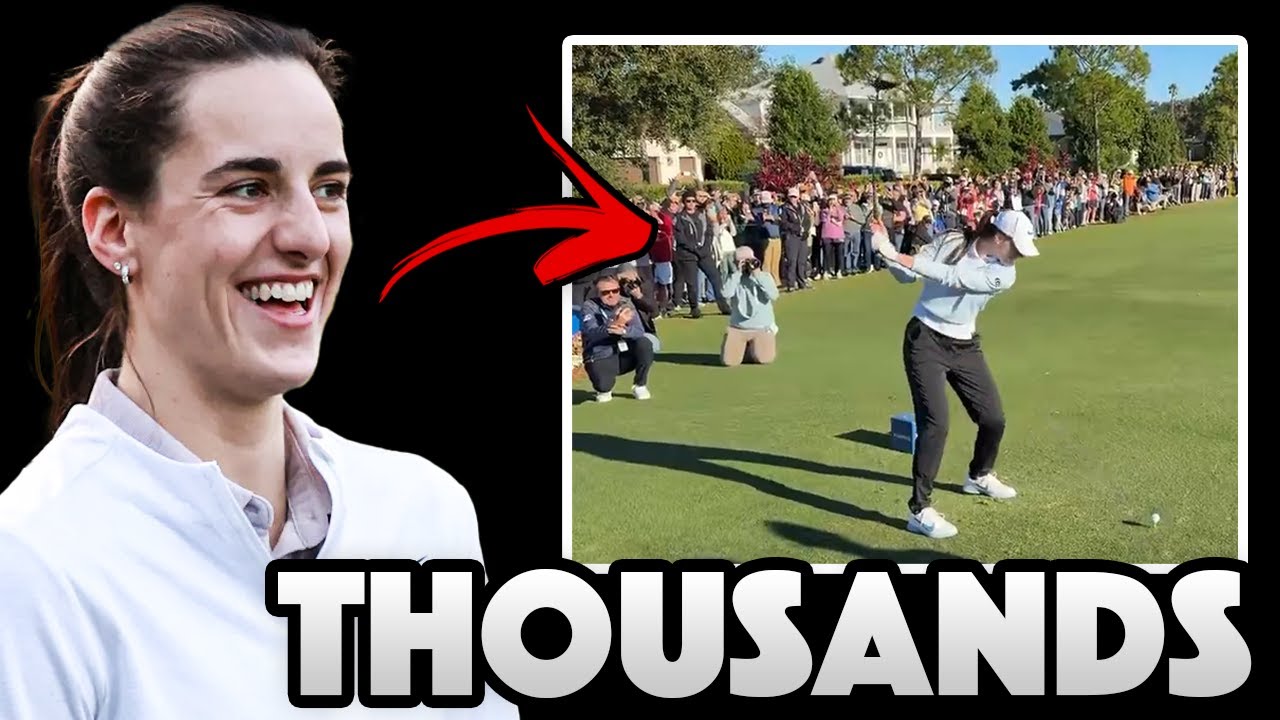 Thousands Of Fans Show Up EARLY To Watch Caitlin Clark Play Golf...