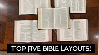 Top Five Bible Layouts