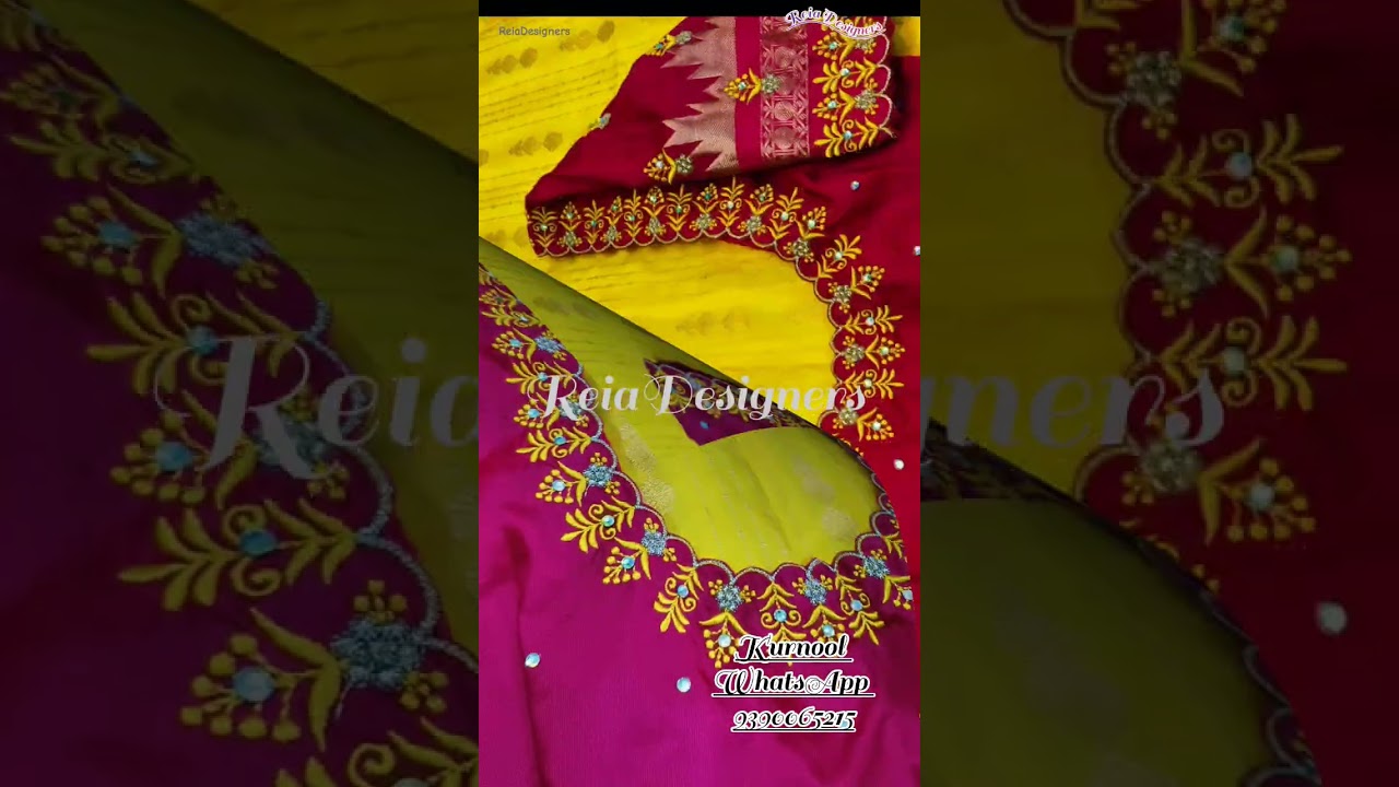 ReiaDesigners ✨ Treding Cutwork Blouse work  Computer Embroidery design ✨