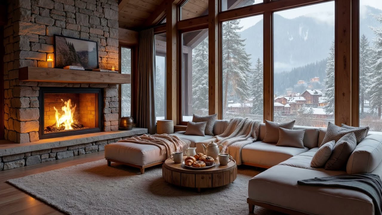 Enjoy Relaxing Piano Music with Deep Relaxing Mood⛄Soothing Winter Forest Ambience to Relieve Stress