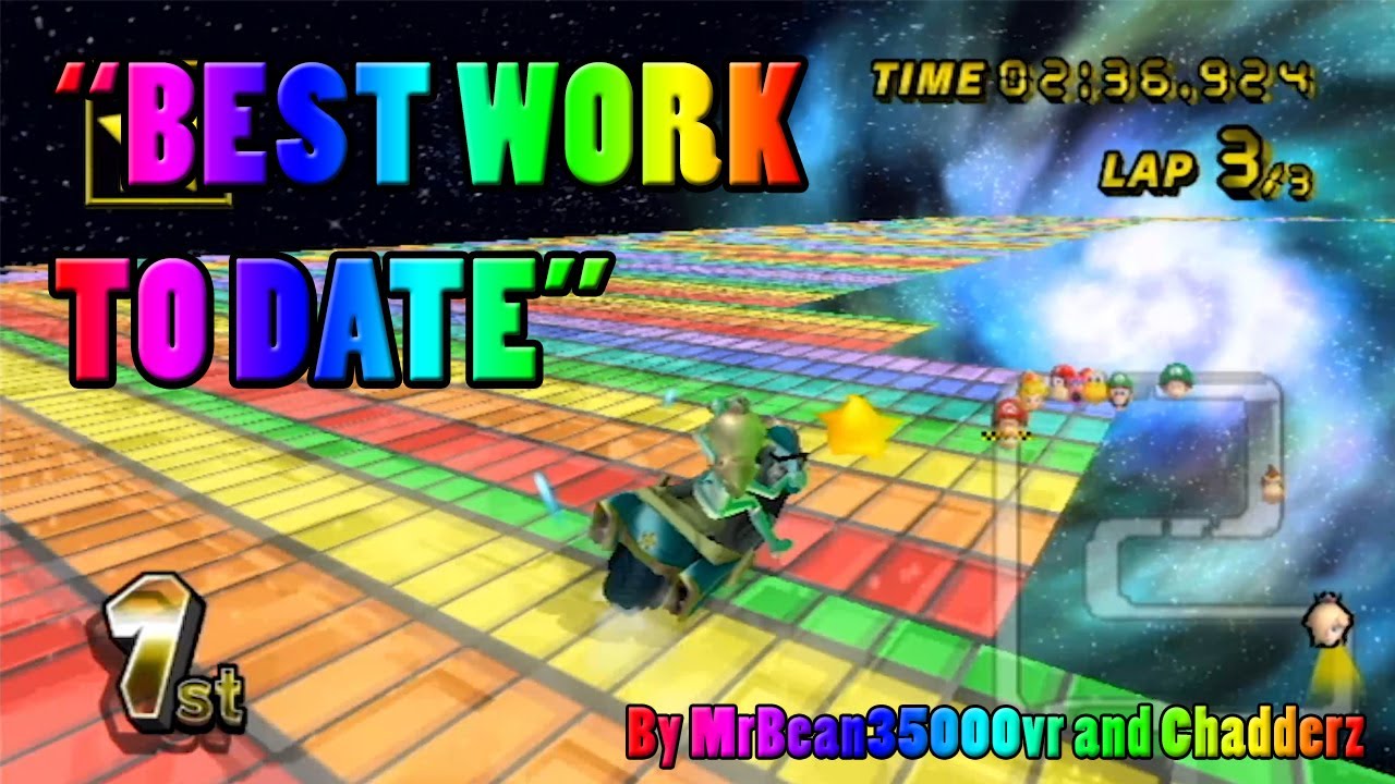 SNES Rainbow Road (RC1) - Classic Mario Kart Wii Custom Track by MrBean35000vr and Chadderz