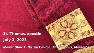 Worship, St. Thomas, apostle - 07-03-22