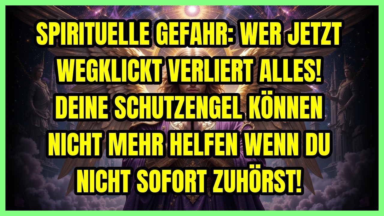 ⚡ SPIRITUELLE GEFAHR: WER JETZT WEGKLICKT VERLIERT ALLES! DEINE SCHUTZENGEL KÖNNEN NICHT MEHR HEL...