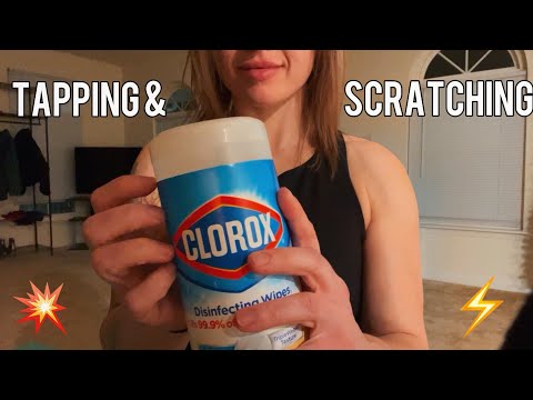 ASMR SUPER FAST & AGGRESSIVE TAPPING & SCRATCHING ON RANDOM ITEMS NO TALKING