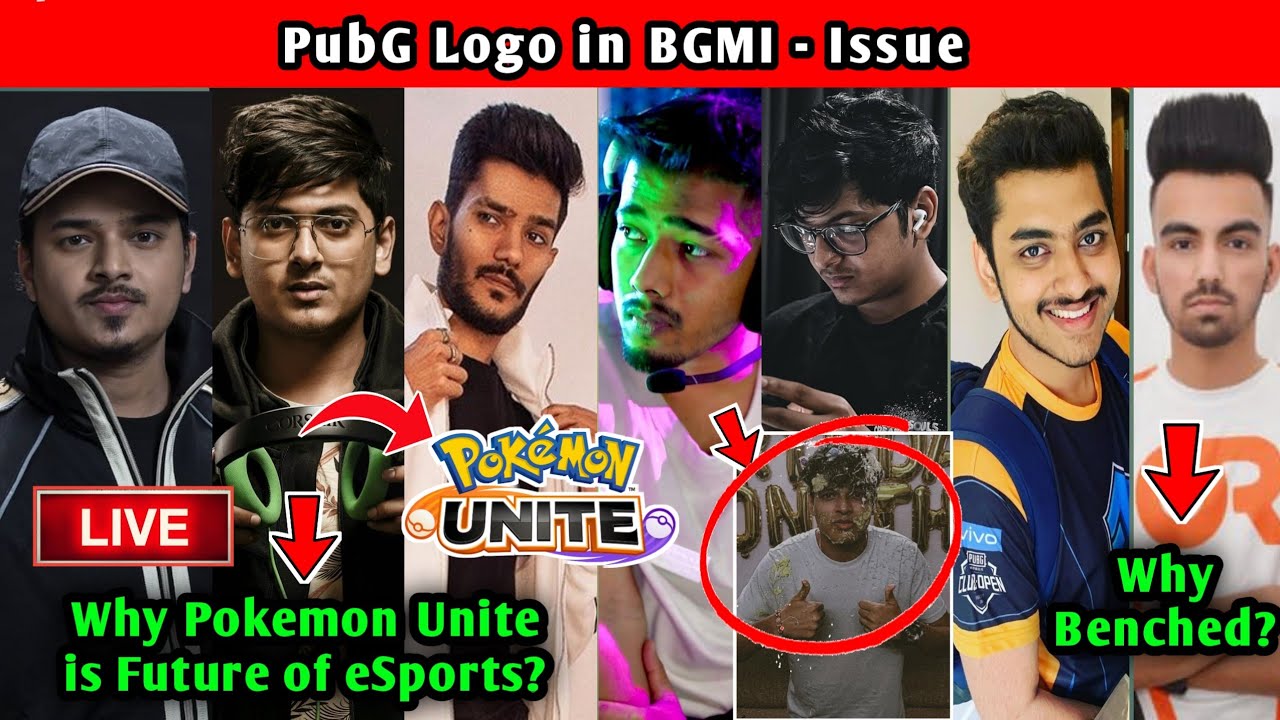 PubG Logo in BGMI - Issue, MortaL Thug Hastar on Pokemon Unite, Scout on Jonathan, Gill Benched