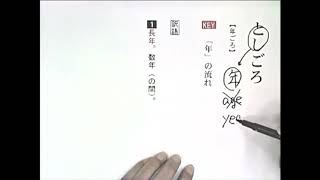 【わかる・読める・解ける 古文単語330 三訂版】 031 としごろ
