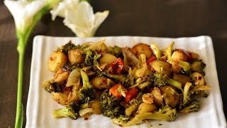 ★ Broccoli Baby Potato Stir Fry | Broccoli Ki Sabzi | Broccoli Recipes @ Guru's Cooking