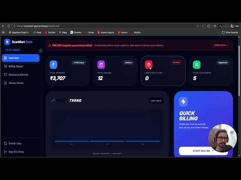 ScanMart POS System — Full Demo | Modern Retail Management App | Next.js + Supabase