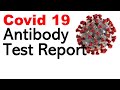 Covid 19 antibody test report check | Coronavirus blood test