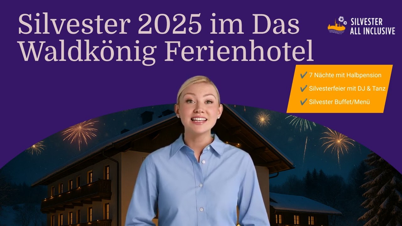 Silvester 2025 im Das Waldkönig Ferienhotel im Bayerischen Wald