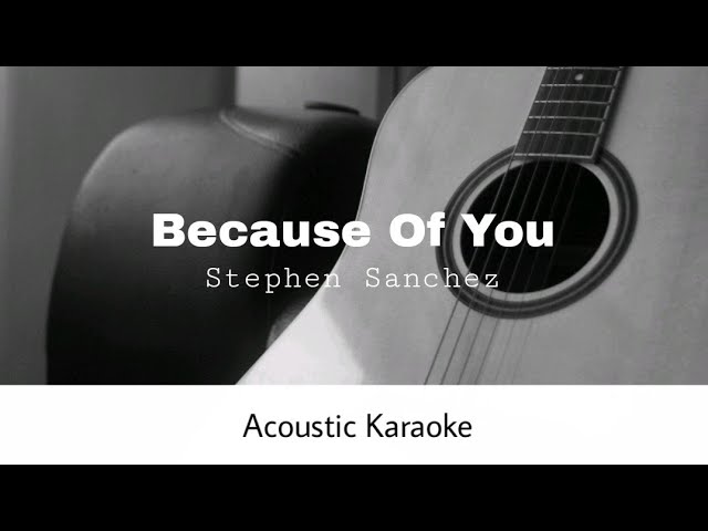 Stephen Sanchez - Because Of You (Acoustic Karaoke)