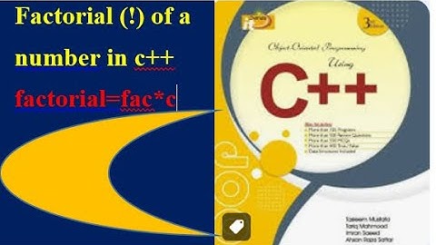 #Find factorial of number in c++ using while loop|| factorial of a number