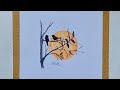 Sunset Birds Watercolor Masterpiece | Mindful Art Session by SSM Art
