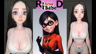 Violet Parr Elsababe 148cm unboxing #unboxing  #hero #anime #doll #actionfigures #cute #small #fun