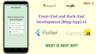 What Is Rest API || Blog App tutorial Introduction 🔥🔥🔥 ||  Part-1