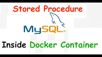 Creating stored procedure inside mysql docker container