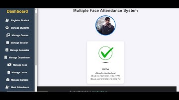 Face Recognition Based Student Attendance System v3