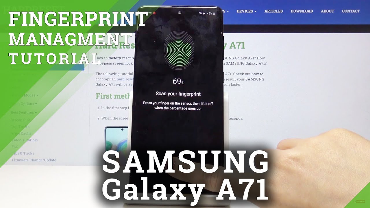 How to Add Fingerprint in SAMSUNG Galaxy A71 – Set Up Lock ...