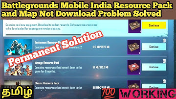 Battlegrounds Mobile India Map and Resource Pack Not Download Problem Solved in Tamil