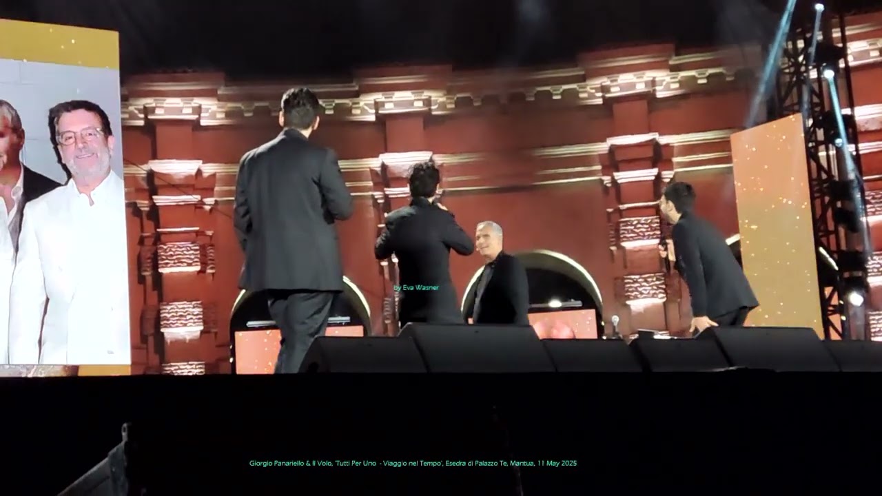 My video: '20 Giorgio Panariello' funny & Il Volo, Palazzo Te, Mantua, 11 July 2025