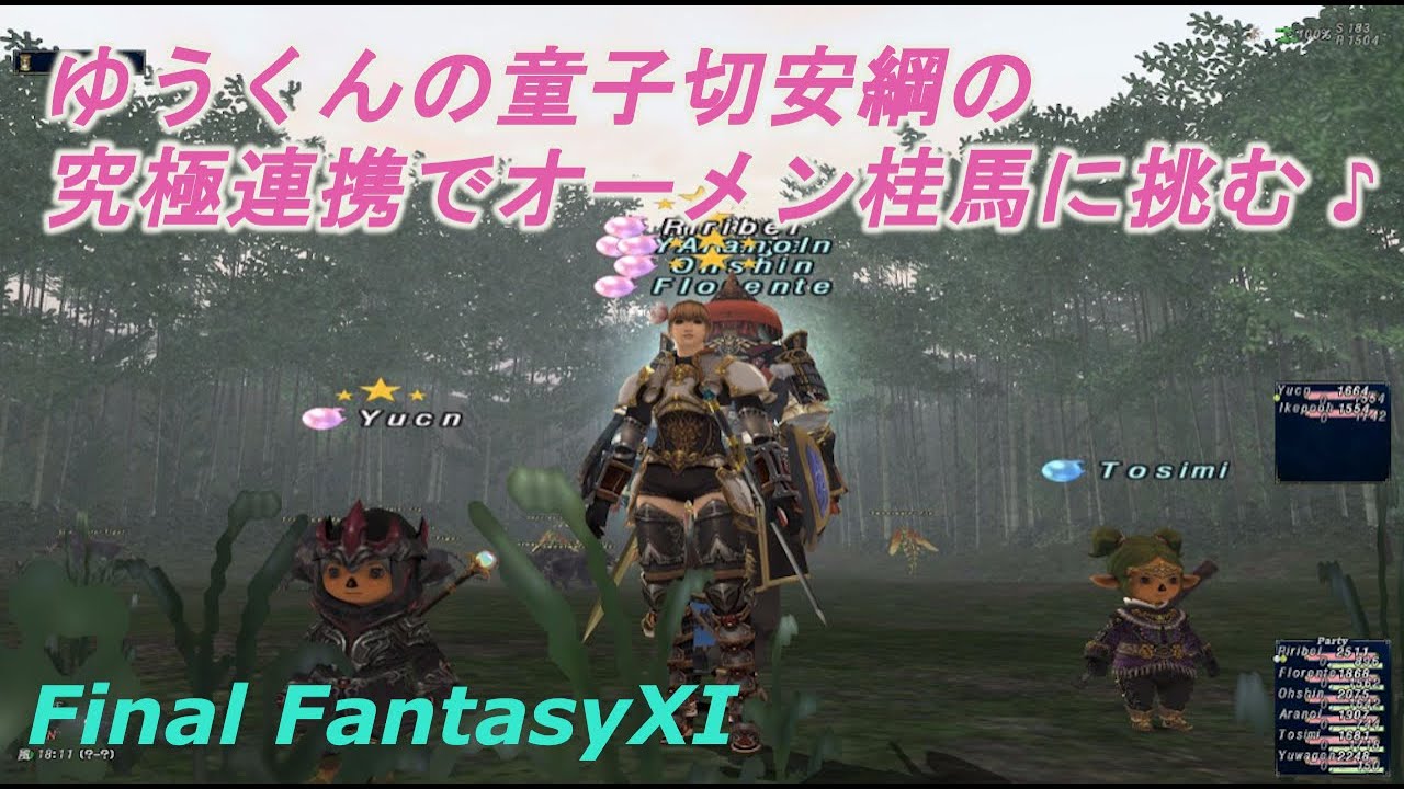 ゆうくんの童子切安綱の究極連携でオーメン桂馬に挑む Ff11 Challenge Omen Kei With Yu Kun Dojikiri Yasutsuna Youtube