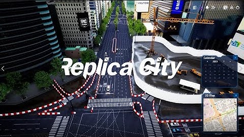 [모빌테크] 레플리카 시티 서울 강남 테헤란로 ver.2 Unreal Tehran - Realistic Digital Twin Service "Replica City" ver.2