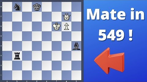 Longest Forced Mate in 549 | These Moves Look F#!&ing Random !!