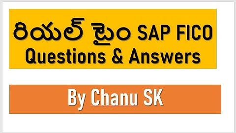 (తెలుగులో) SAP FICO  Videos |Real time SAP FICO Interview Questions & Answers | SAP FICO in Telugu