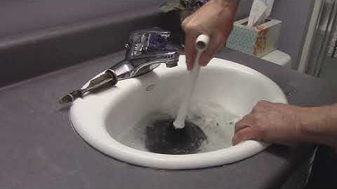 Plunge a Clogged Bathroom Sink