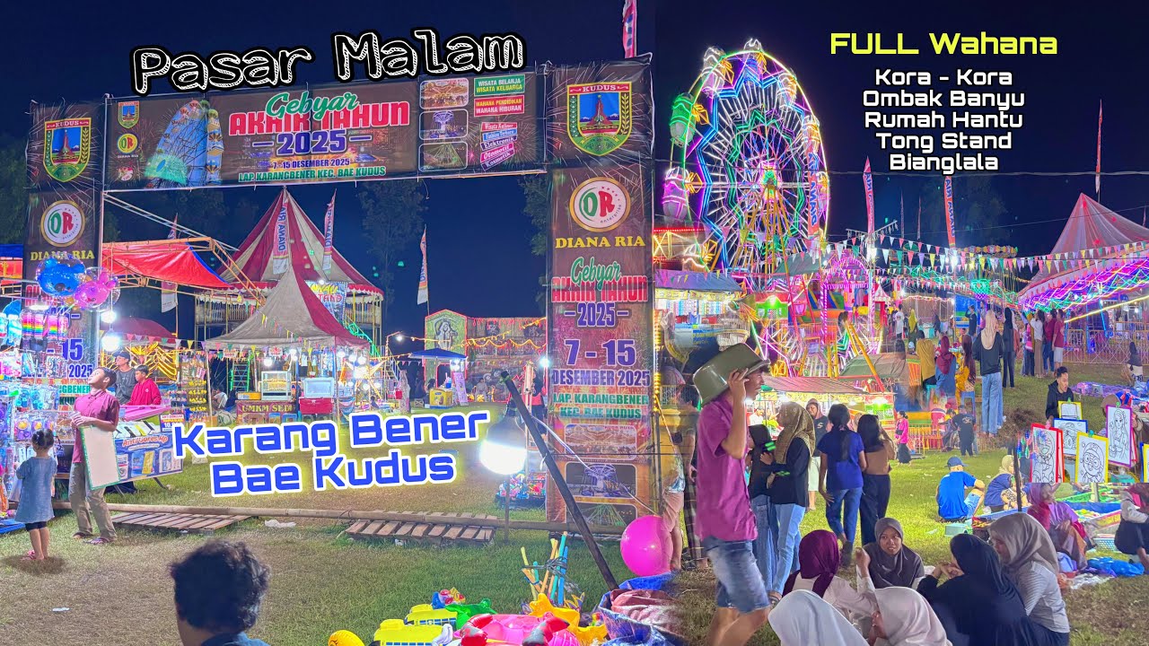 Update Pasar Malam Jumat Karangbener Bae Kudus