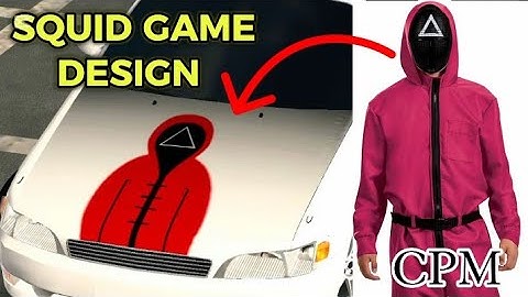 Squid Game Design🔺| Easy Tutorial 😲 | How to make Squid Game Design in Car parking multiplayer