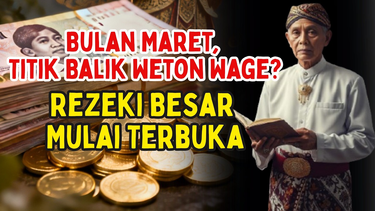 WETON WAGE JANGAN DISKIP! 9 TANDA REZEKI BESAR DIAM-DIAM DATANG DI BULAN MARET MENURUT PRIMBON JAWA