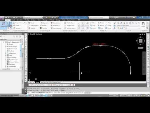 Create Alignment From Objects in AutoCAD Civil 3D