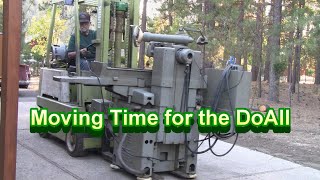 DoAll Grinder Part 3Moving it into the shop