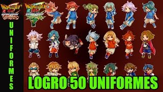 Inazuma Eleven Go Chrono Stones: Guía para el logro Coleccionista de uniformes (50 Uniformes)