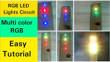 5mm RGB LED Circuit | RGB LED circuit | multi color led |  parallel connection