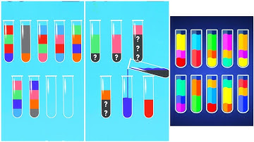 Water Sort Puz Color Gameplay 4 , Android Games ios Walkthrough Simulator Think Brain Puzzle