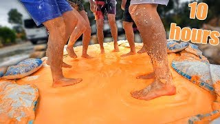 LAST to SINK in 10,000lbs of OOBLECK wins!