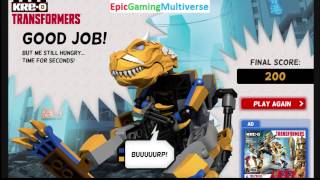 Transformers Feed Grimlock Gameplay Part #2 - Earning A Score Of 200 Points screenshot 5