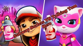 The Ultimate Race: Subway Surfers vs Talking Tom Hero Dash New Update!🙊 screenshot 4
